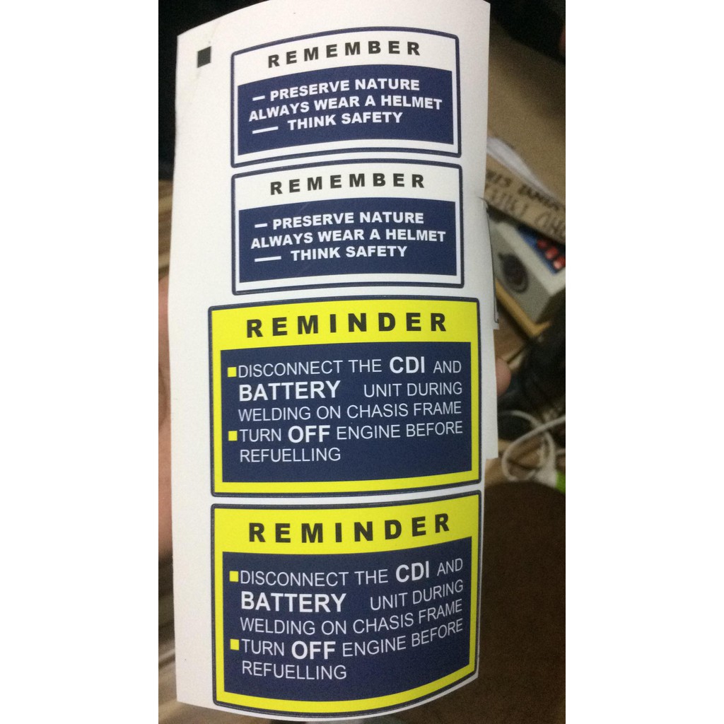 TMX Remember & Reminder Sticker | Shopee Philippines