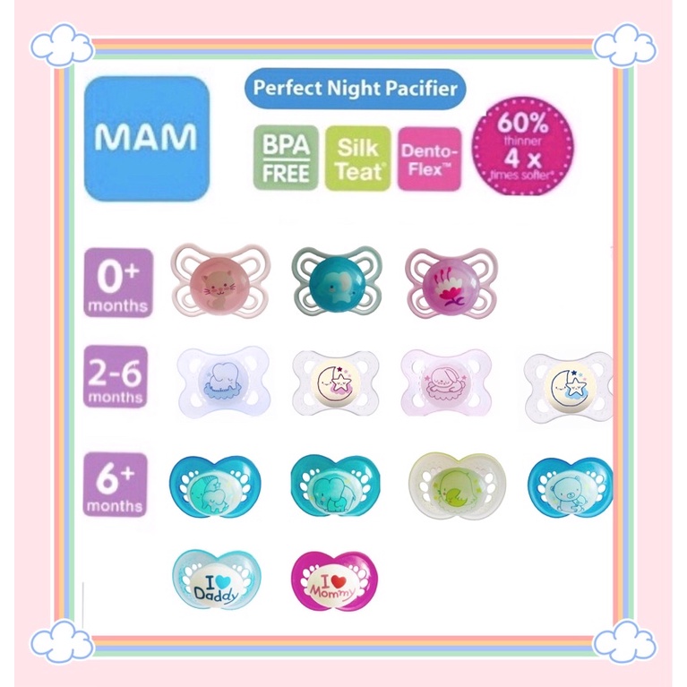 MAM Orthodontic Baby Soother / Pacifier 1 pcs Loose pack | Shopee ...