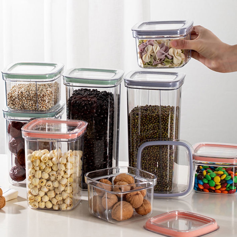 LOCAUPIN Cereal & Dry Food Storage Canister Container Jar Kitchen ...