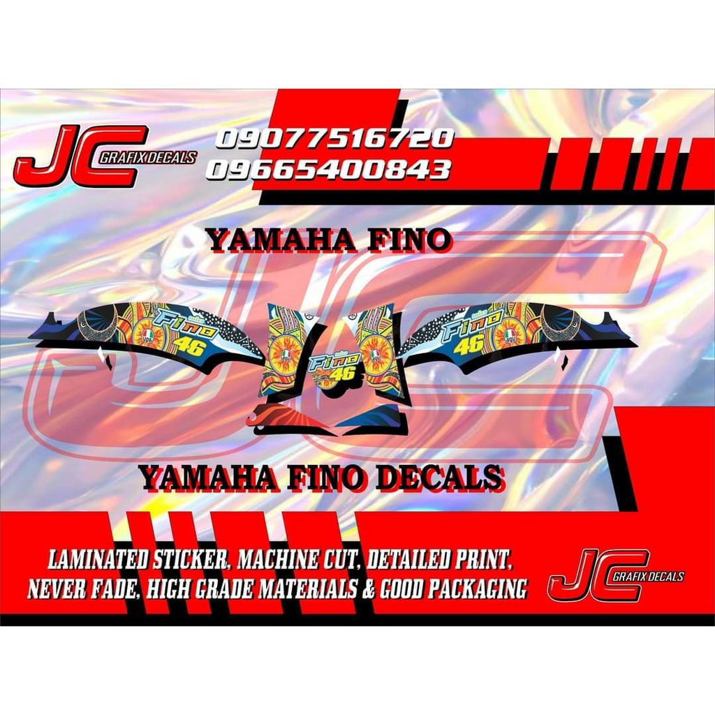 Yamaha Fino Concept Decals Shopee Philippines