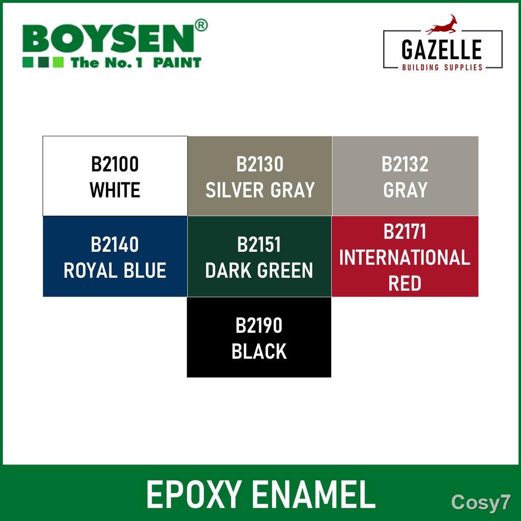 Boysen Epoxy Enamel 4L w/ Curing Agent 7 Colors White / Silver / Gray