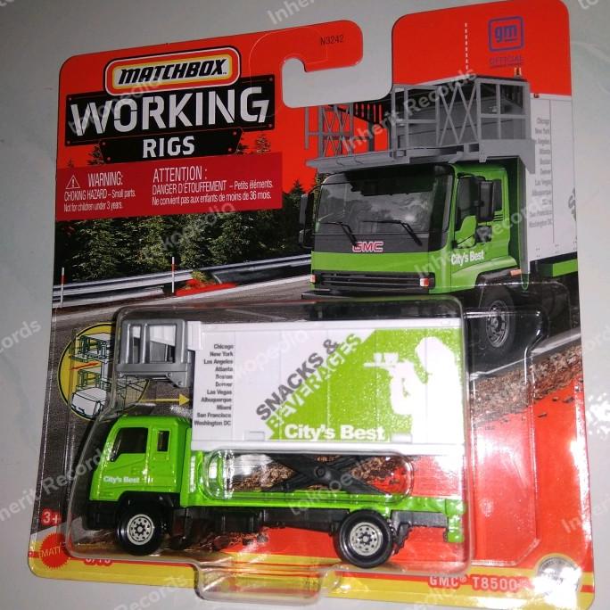 Matchbox GMC T8500 Working Rigs Airport Service Truck rig snacks MBX ...