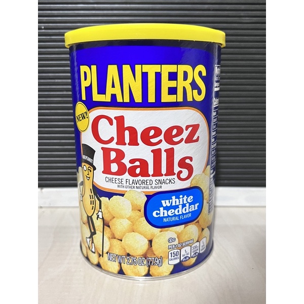 PLANTERS ORIGINAL WHITE CHEDDAR CHEEZ BALLS, 2.75OZ CANISTER Shopee