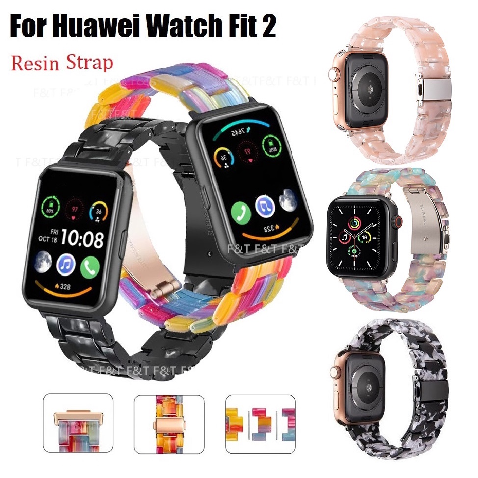 New Resin Watchband For Huawei Watch Fit Strap Resin Stainless - Main Image
