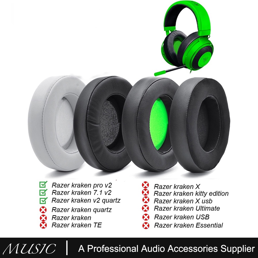 For Razer Kraken 7.1 V2 Gaming Pro V2 Headphone Replacement Earpads