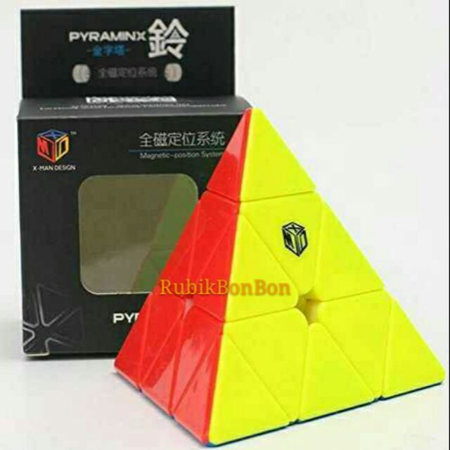 0934C-6 Qiyi XMAN Pyraminx Bell Magnetic Rubik cube speedcube ...