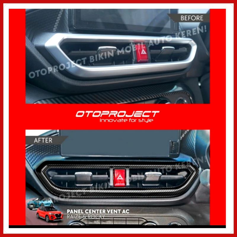 Raize Rocky AC Center Vent Panel Otoproject Brand | Shopee Philippines