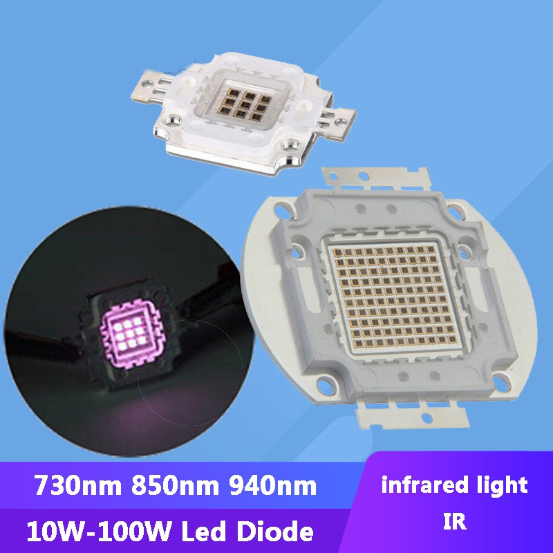 10W 20W 30W 50W Infrared IR 730nm 850nm 940nm SMD LED Light Part For ...