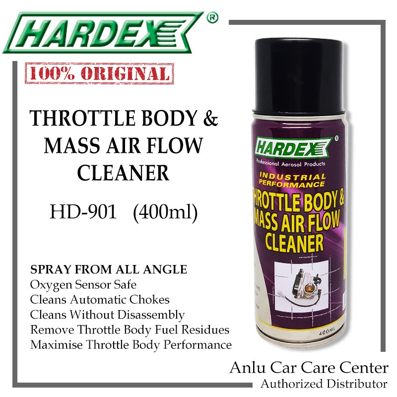 HARDEX Throttle Body & Mass Air Flow Cleaner 400ML (HD 901) Shopee