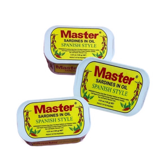 Master Sardines in oil Spanish Style 120g Shopee Philippines