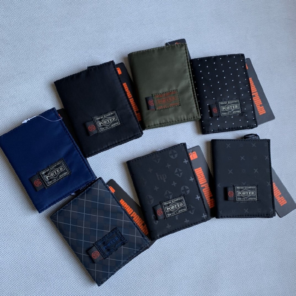 Japan Yoshida Poter Short Mini Two Fold Wallet Nylon Wallet Slim Card ...