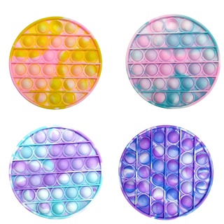 Foxmind Tie Dye or Color Changing in Sun Bubble Pop It Game - Silicone Push  Poke Bubble Wrap Fidget Toy - Press Bubbles to Pop the Bubbles Down Then
