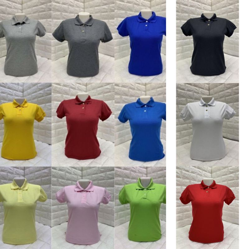 Plain womens polo shirts cheap