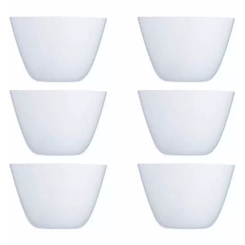 Dajar Schale Zelie 18 Cm – Aus Hartglas (Arcoroc), Weiß, Mikrowellen- & Spülmaschinengeeignet | Ø 18 Cm, Höhe 7,6 Cm