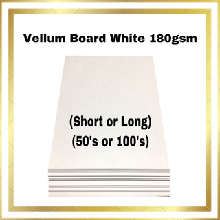 Veco Vellum Board Paper White 180gsm Legal 10s