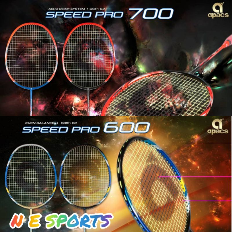Apacs Speed Pro Badminton Racket 900 Free Apacs Overgrip | Shopee ...