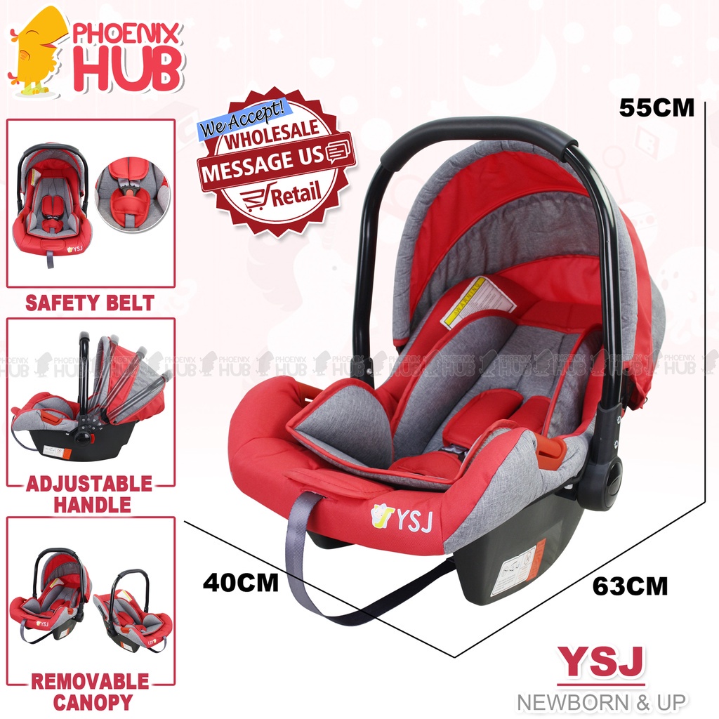 PhoenixHub Just For Baby PREMIUM Baby Car Seat Basket Carrier Shopee