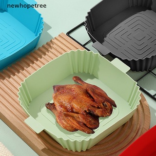 21CM Silicone Air Fryer Pot Tray BBQ Barbecue Pad Plate Airfryer