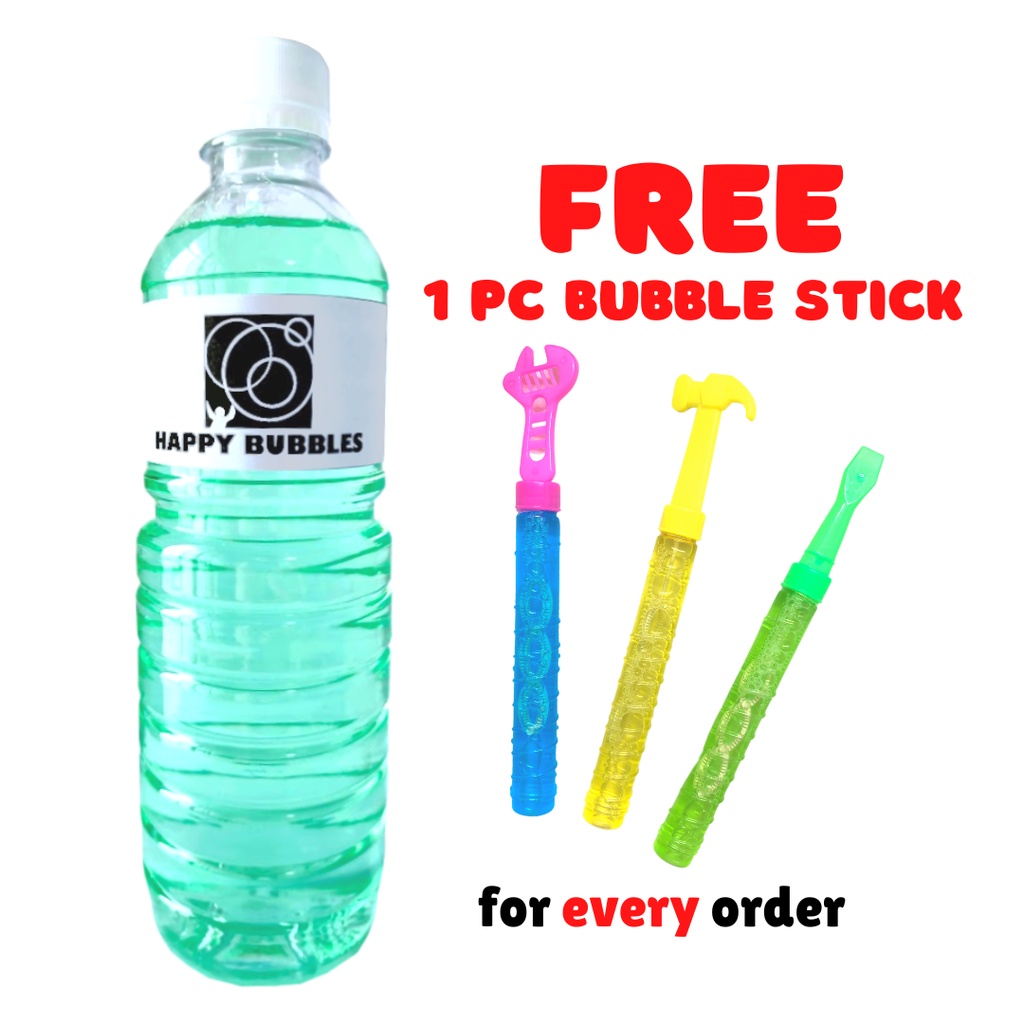 [WITH FREEBIES] BUBBLE SOLUTION BUBBLES LIQUID JUICE REFILL for