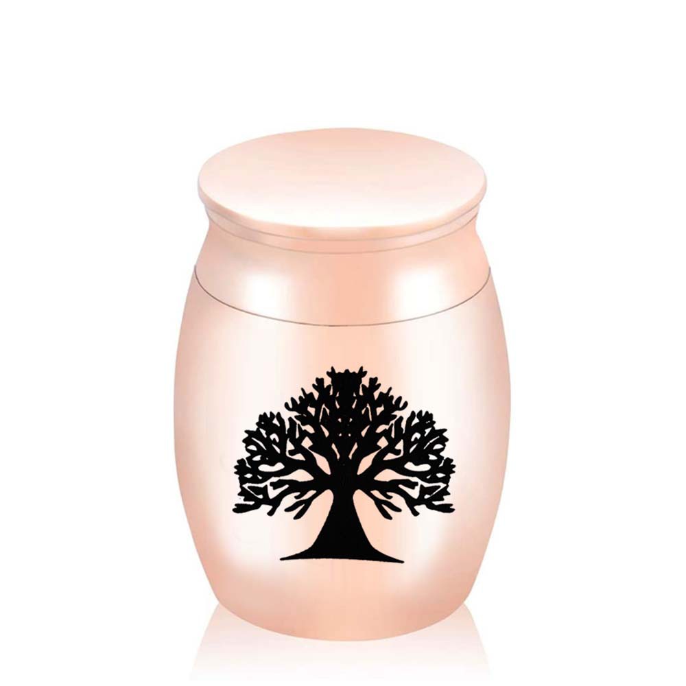 Tree of Life Aluminum Funeral Urns for Human Ashes Keepsake Miniature