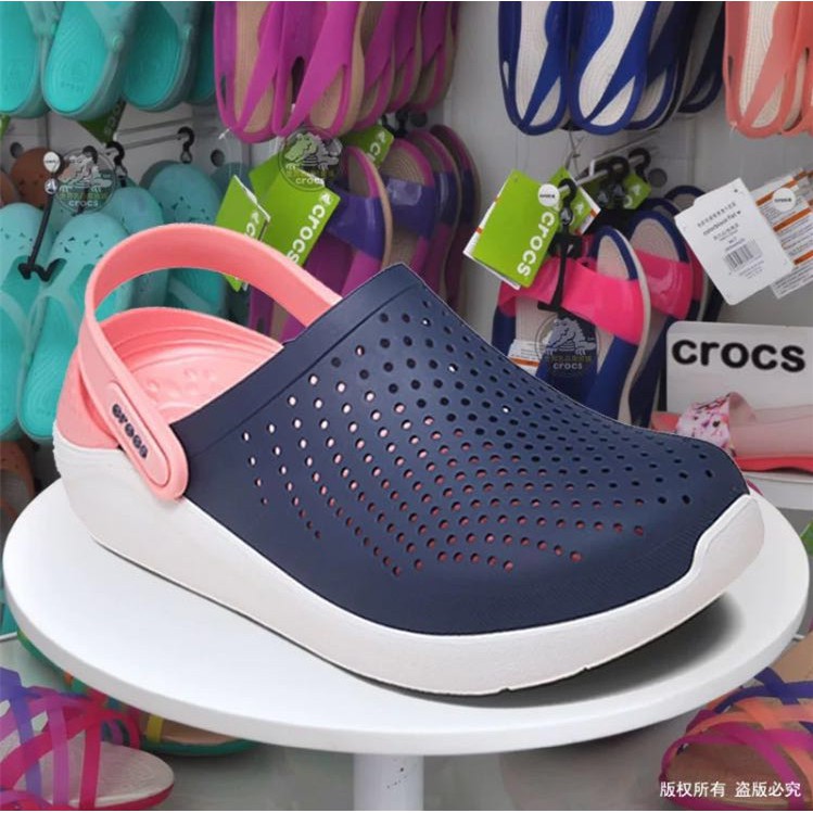 Crocs literide best sale navy pink