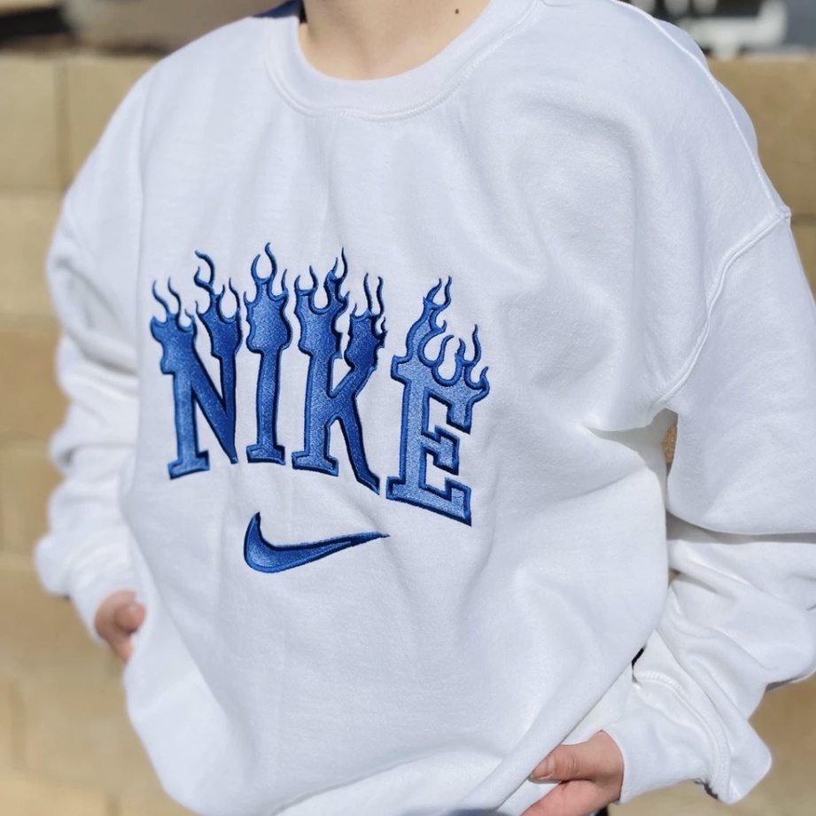 nike sweatshirt flames