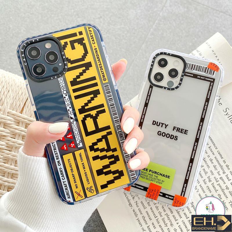 Fashion Warning Label Phone Case for IPhone 12 11 Pro Max X Xs Max XR 6 ...