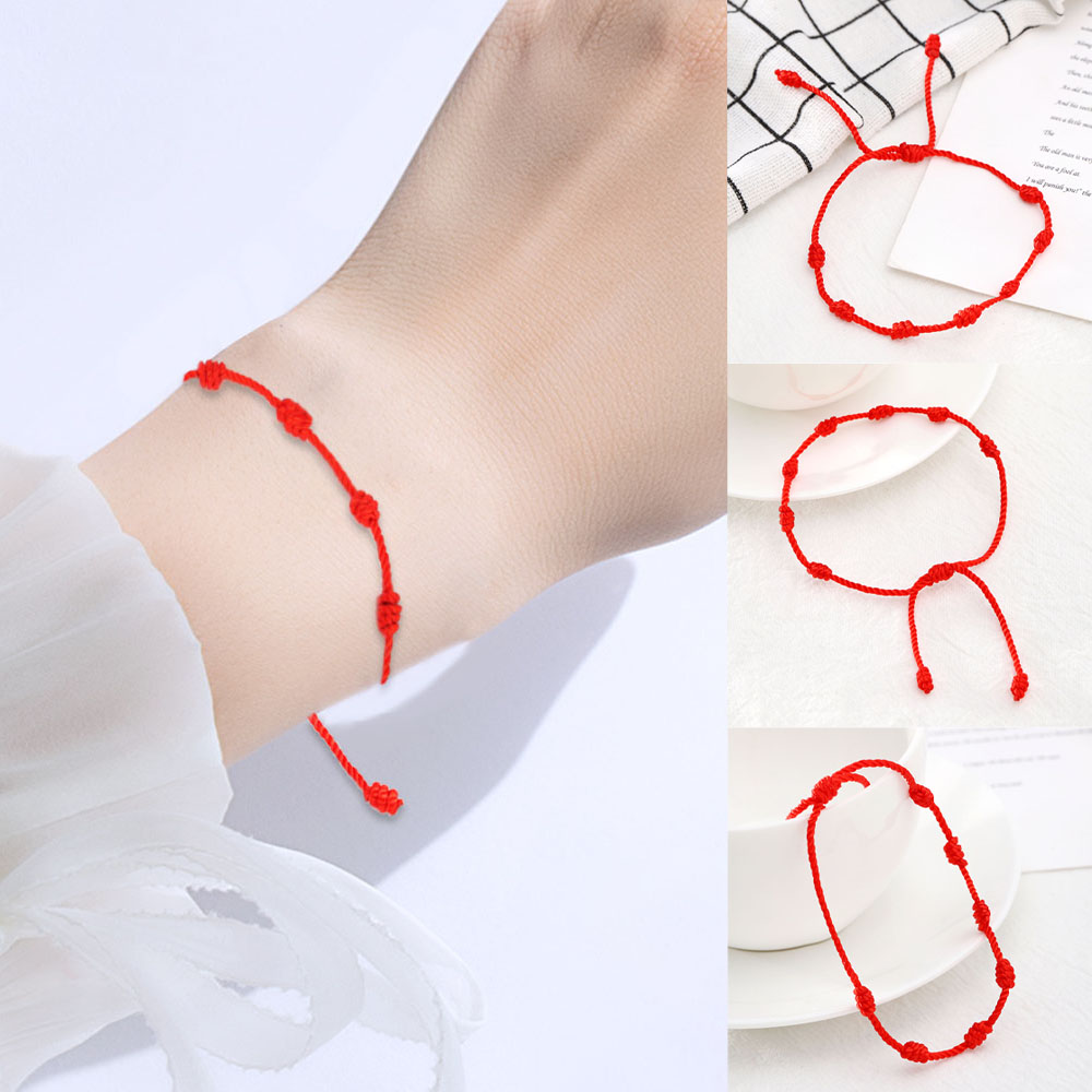 Red bracelet clearance on left hand