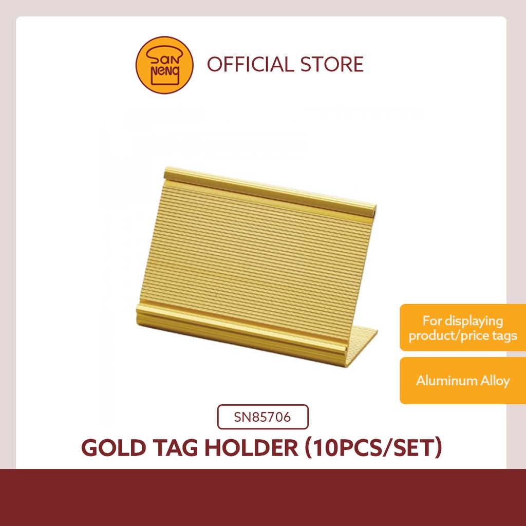 Sanneng Gold/Silver Tag Holder (10pcs/set) (SN85706/SN85716) Shopee Philippines