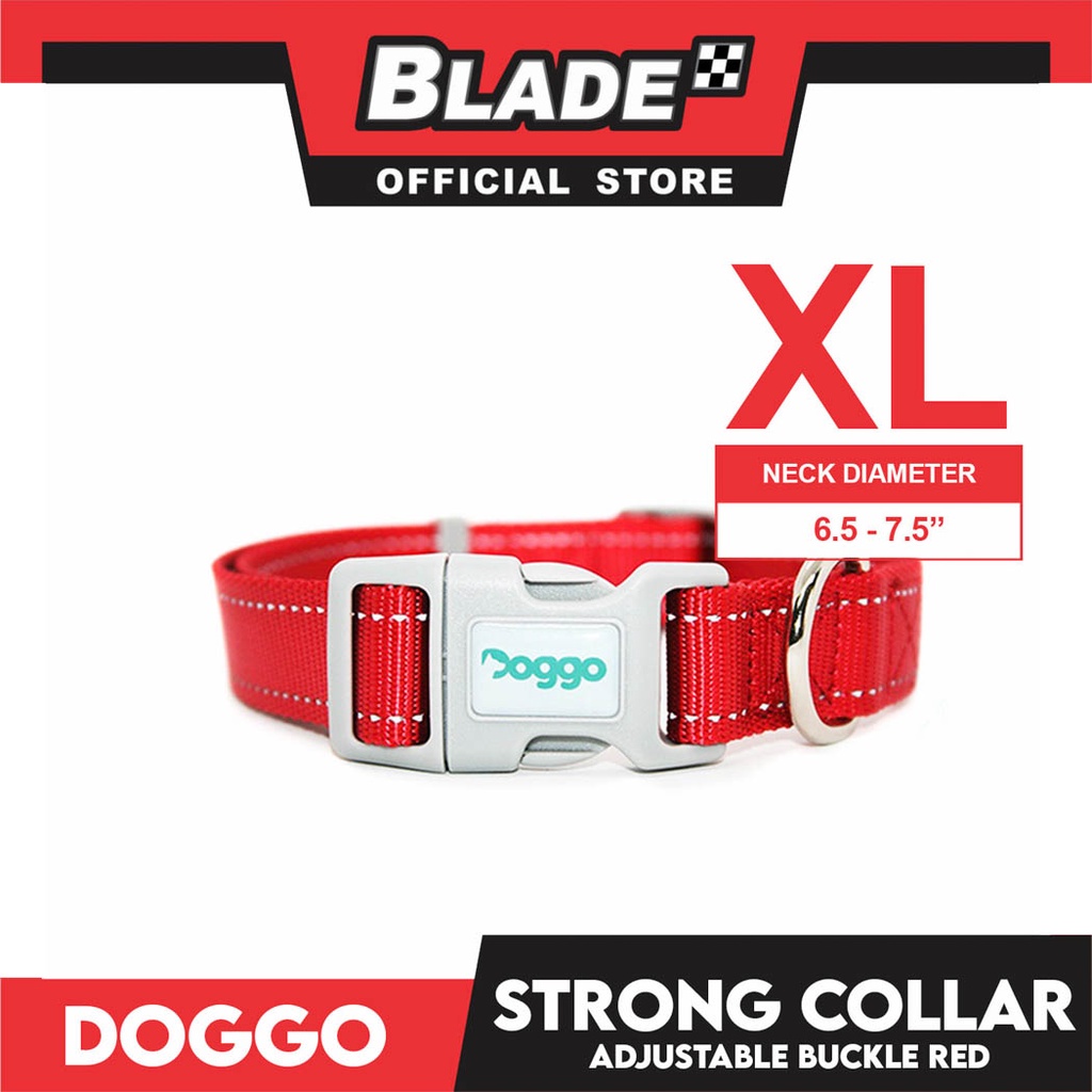 Doggo Strong Collar Extra Large Size (Red) Soft And Durable Collar for ...