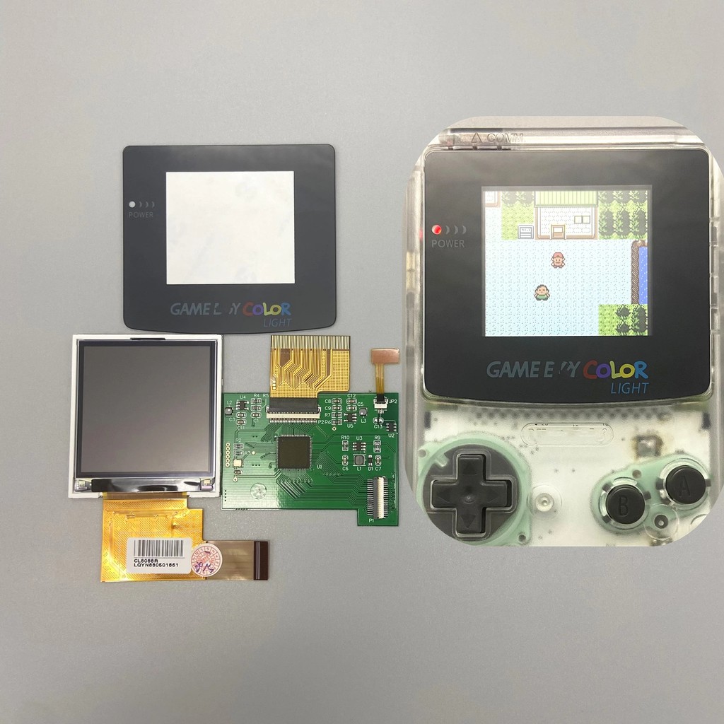 Replacement 2.2 inch LCD Screen Kits for GBC IPS High Brightness Plug ...