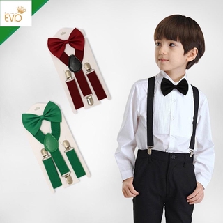 Adjustable Suspender with bowtie for men and kids for any occasion