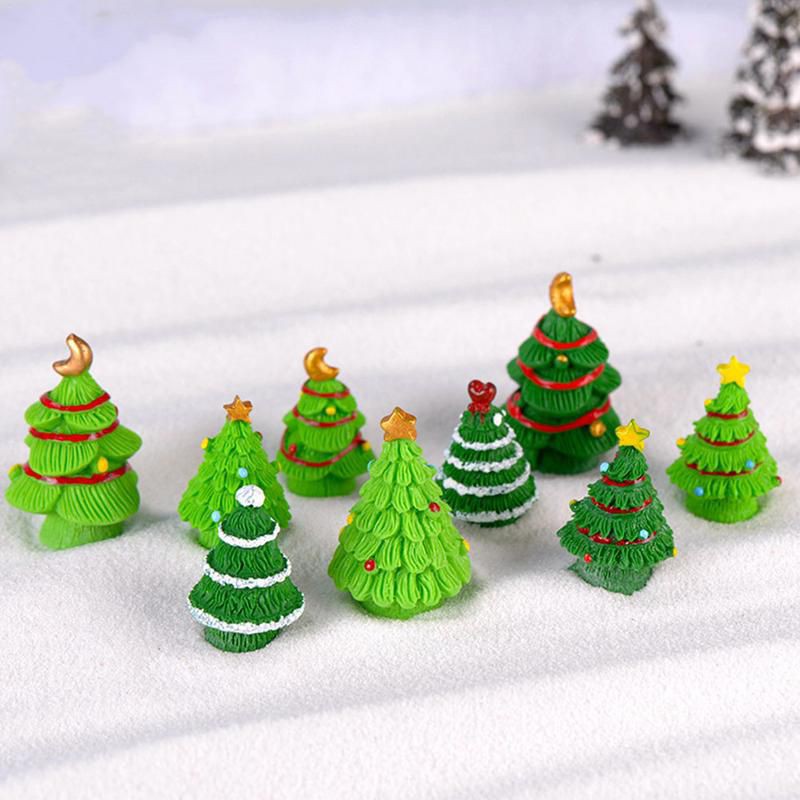 Christmas Tree Resin DIY Micro Landscape Miniature Decoration Garden ...