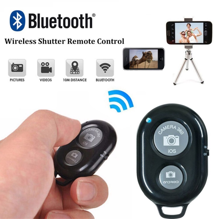 Bluetooth Remote Shutter For iPhone/Android Phone with Free Battery Shopee Philippines