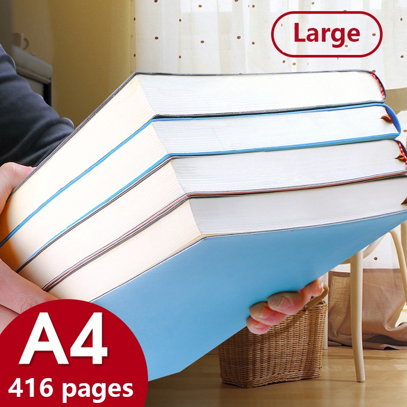 Big A4 thick notebook Lined notebook 29x21 cm 416 pages Journal/diary ...
