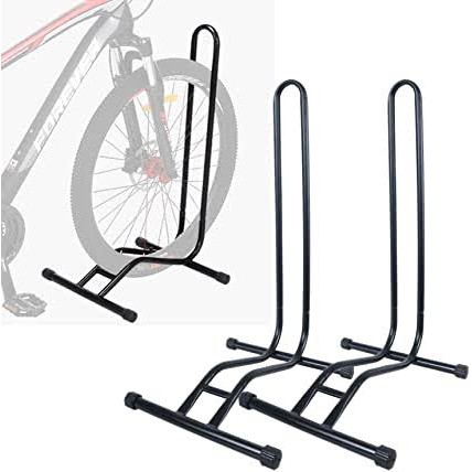 Steel Bicycle Cycling Floor Parking L-Frame Rack Storage Stands Bicycle ...