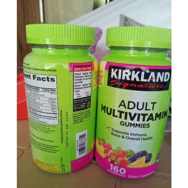 Kirkland Adult Multivitamin Gummies Shopee Philippines