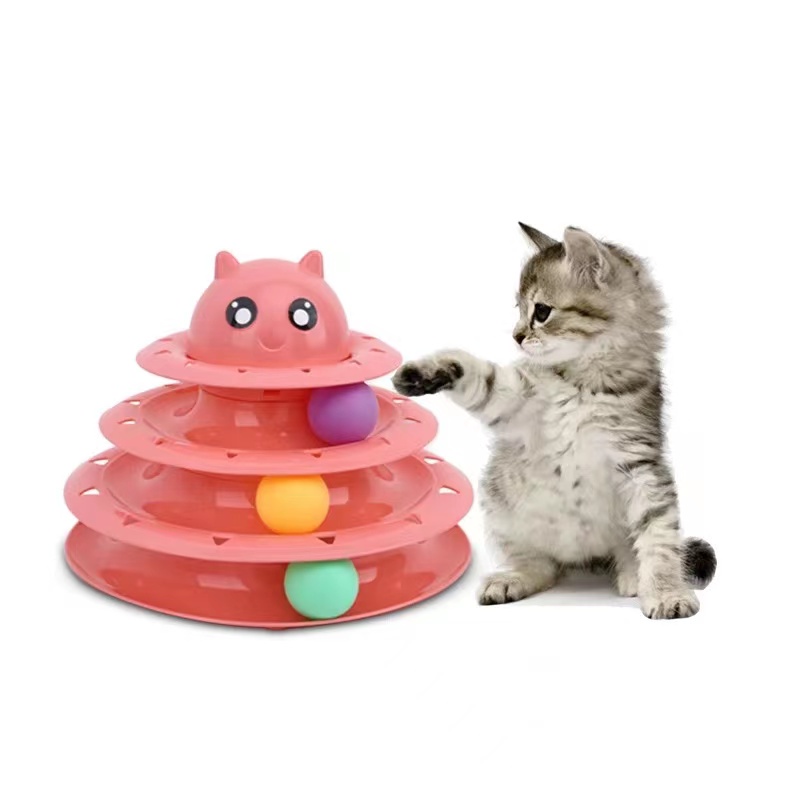 Circular turntable cat outlet toy