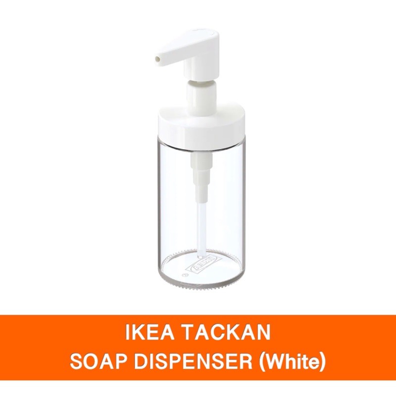 Ikea Tackan Soap / Lotion Glass Dispenser (White) Shopee Philippines