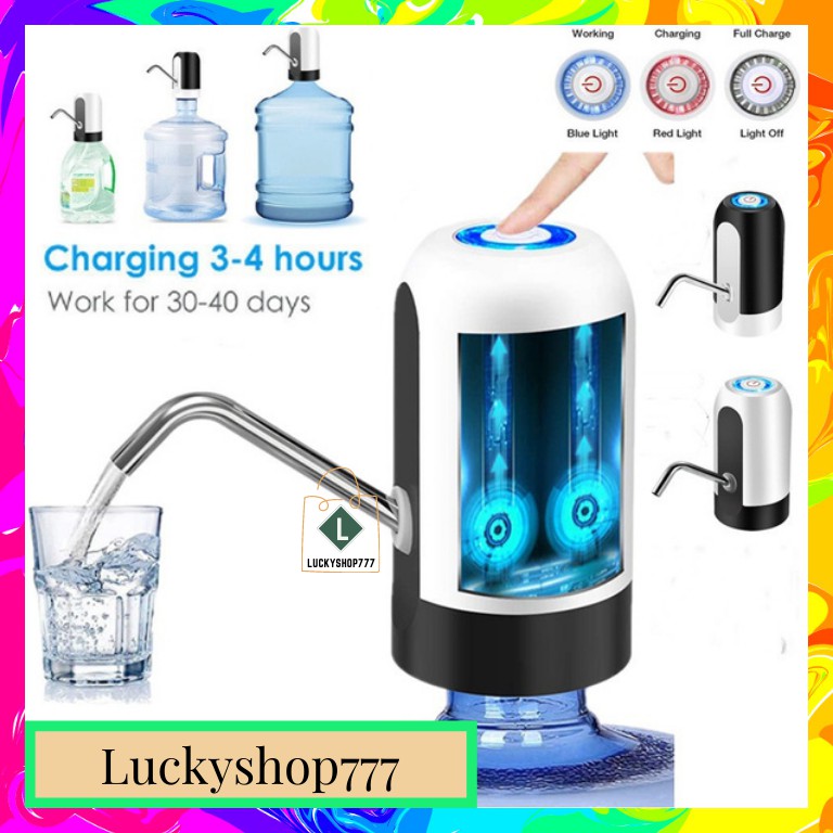 Electric Rechargeable Water Dispenser USB Charging Water Bottle Pump ...