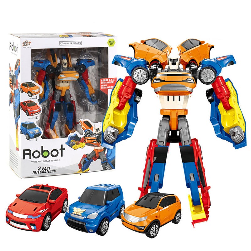 No Box 3 In 1 Transformation Tobots Robot Action Figure Toy Car Toys ...