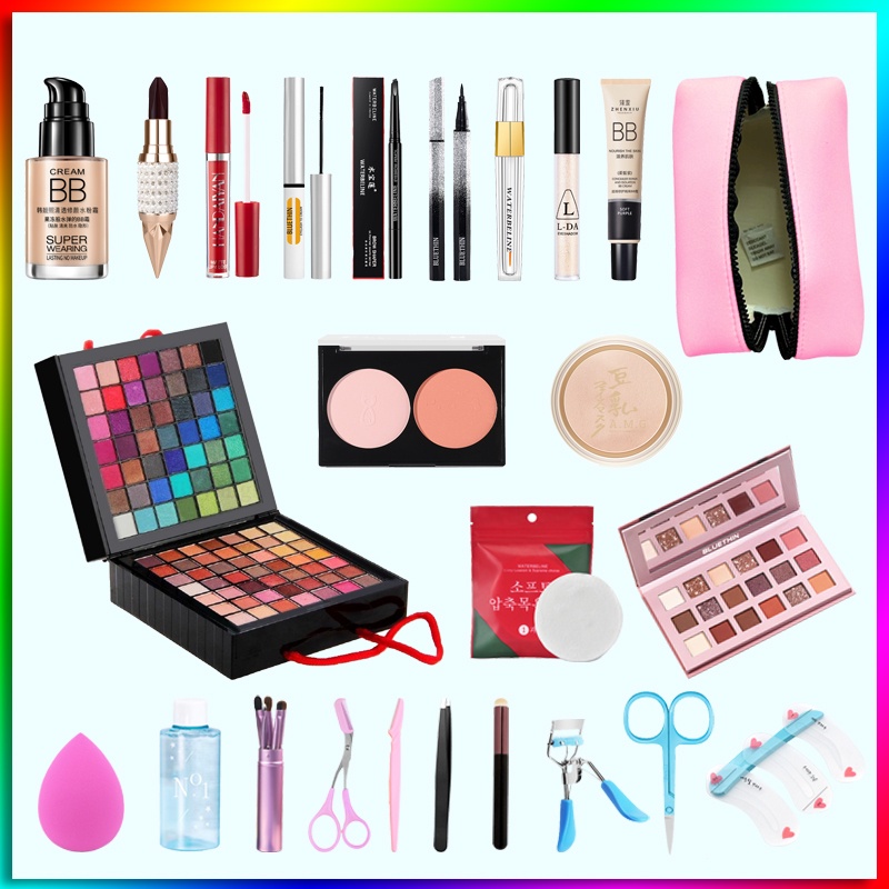 Makeup Beginner Full Set Newbie Babegirl Nude Makeup Light Makeup A Full Makeup Set Shopee