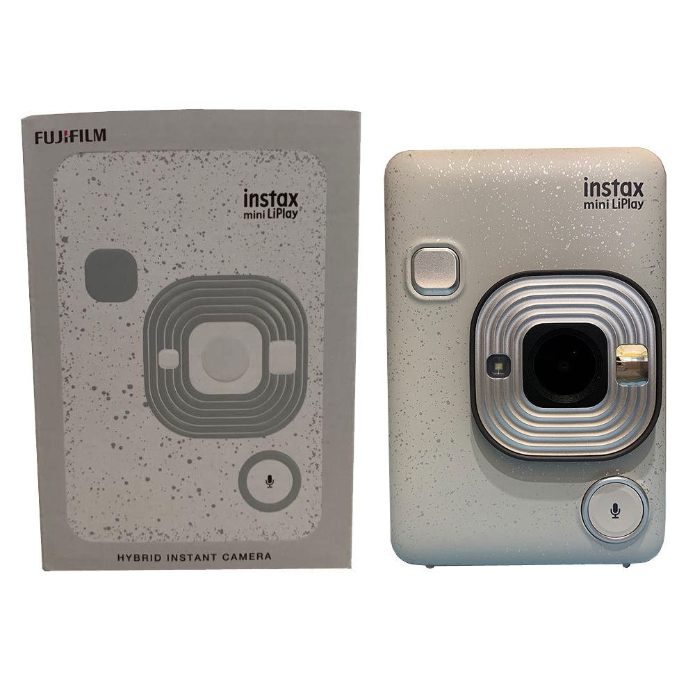 Fujifilm Instax Mini Liplay Hybrid Instant Camera - STONE WHITE