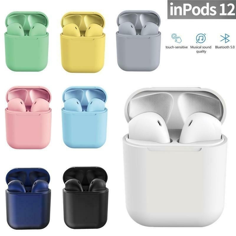 2019 NEW InPods 12 PREMIUM Bluetooth 5.0 Headphones Siri Touch