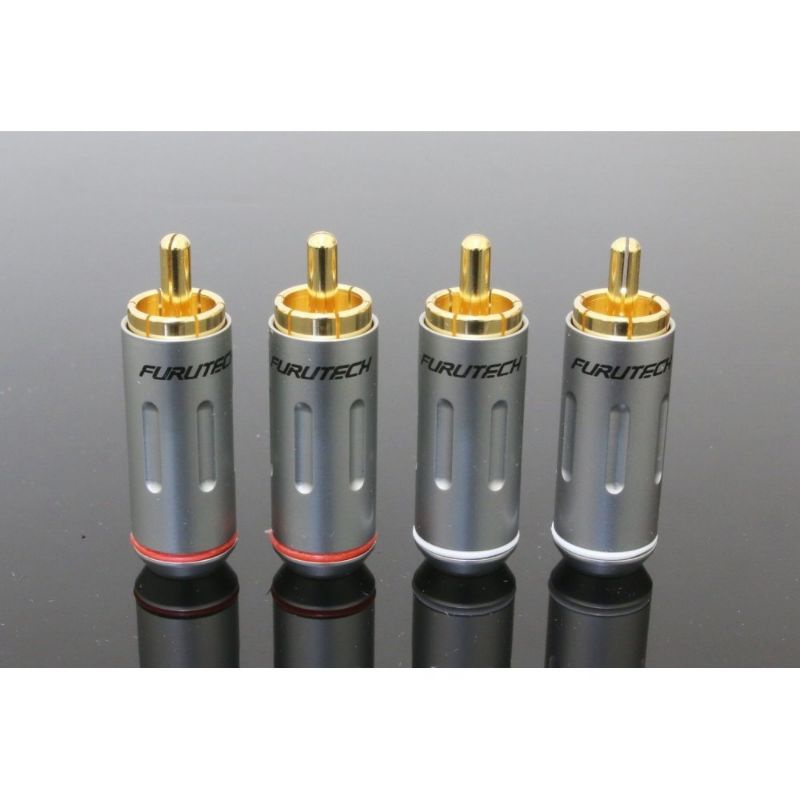FURUTECH FP-110 (G) Gold Plated 24k RCA 9.2mm RCA Connector Tot 9,3mm Per Set 4 Stuks - Foto 5