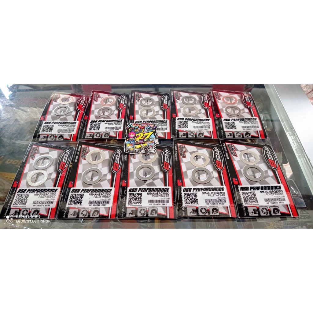 RS8 PULLEY TUNING WASHER SET 0.5MM/1MM NMAX/AEROX/MIO/M3 | Shopee ...