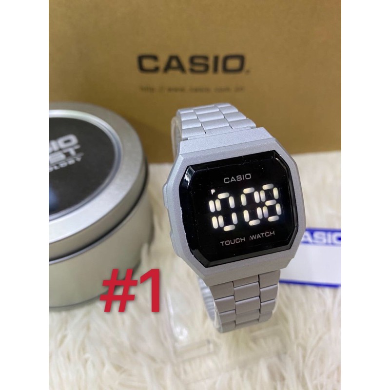 casio unisex Touch watch men women’ Screen Electronic Watch Steel Belt ...