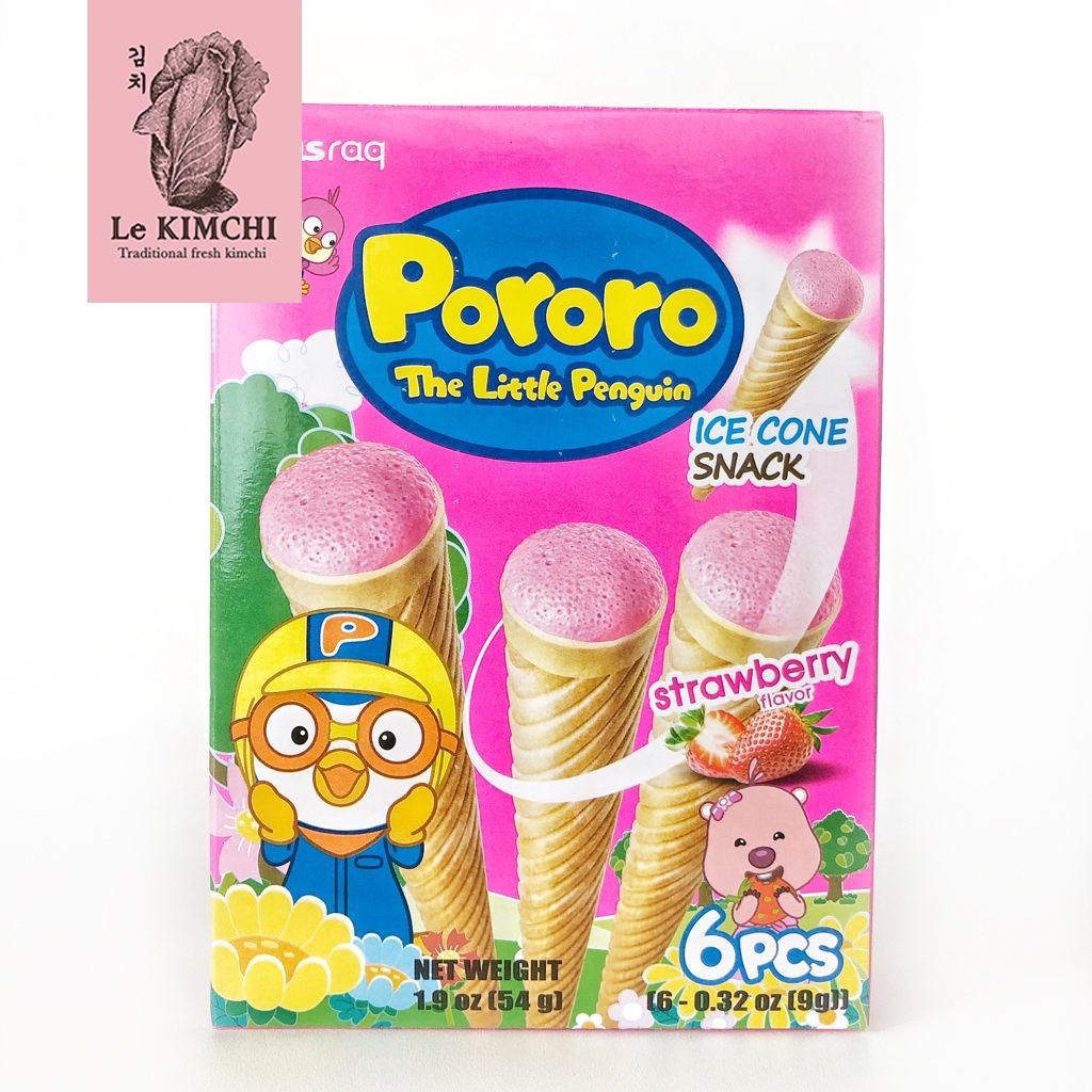 Pororo Ice Cone Snack Banana Chocolate Yogurt Yuzu Strawberry Korea ...