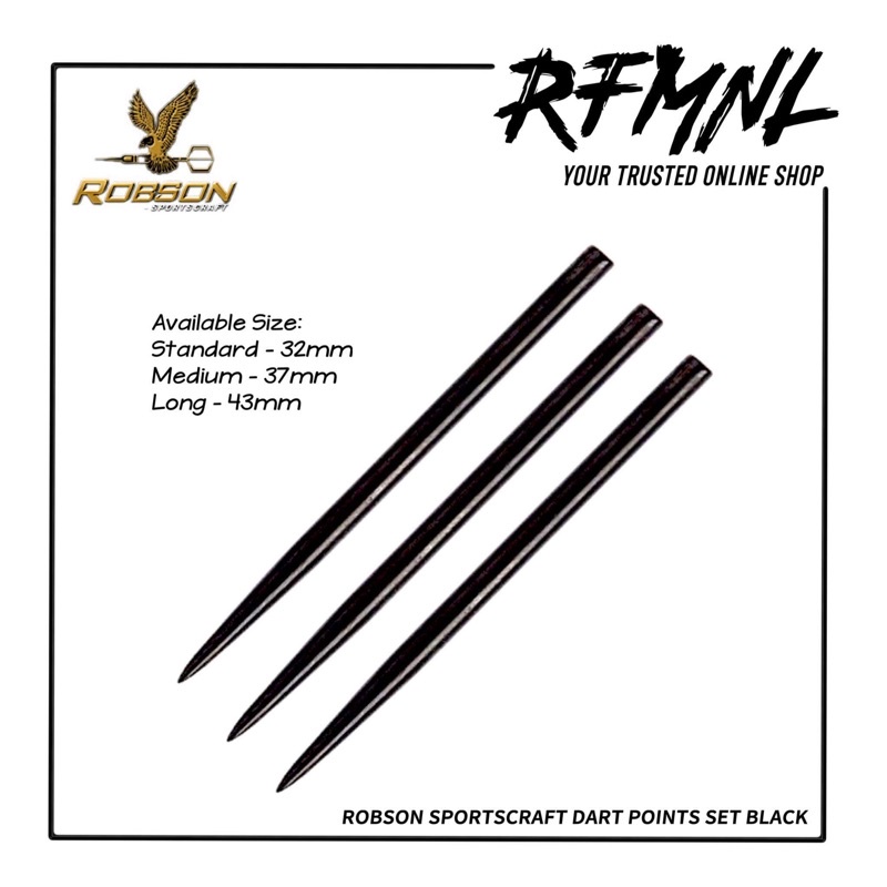 Robson Sportscraft Dart Points Set Black Shopee Philippines