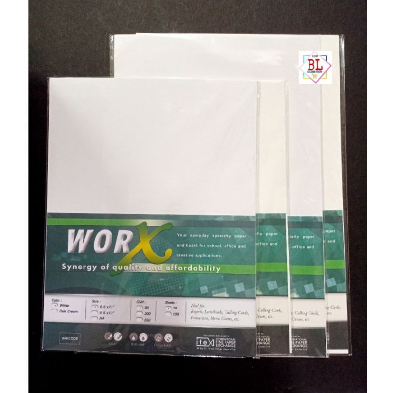 Worx Specialty Paper 90gsm(10 sheets) | Shopee Philippines